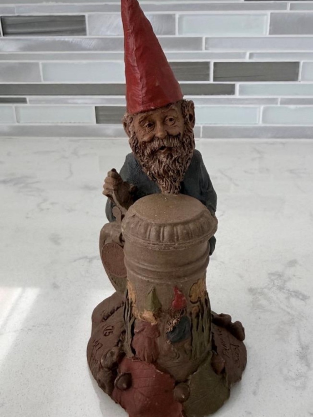 Vintage Tom Clark Cairn Studio Gnome Frank Beer Stein Oktoberfest Signed Resin